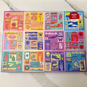 Galison Zodiac 1000 piece Puzzle - Colorful Astrology